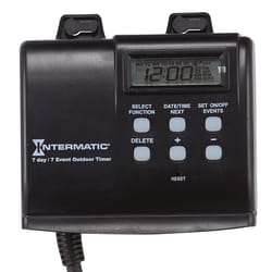Intermatic Outdoor Plug In Timer 120 V Black