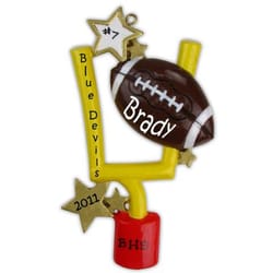 Personalizable Football Ornament