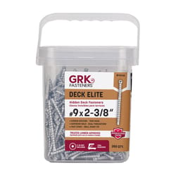 GRK Deck Elite No. 9 in. X 2-3/8 in. L Silver Star Trim Head Deck Screws 350 pk