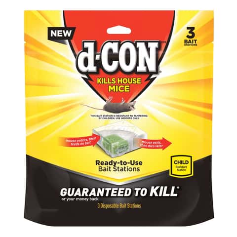 D-Con Corner Fit Mouse Poison Bait Station with 1 Trap and 20 Bait Refills  