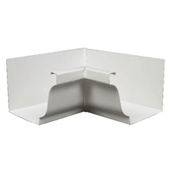 Amerimax 3.5 in. H X 3.75 in. W X 7.5 in. L White Aluminum K Inside Miter