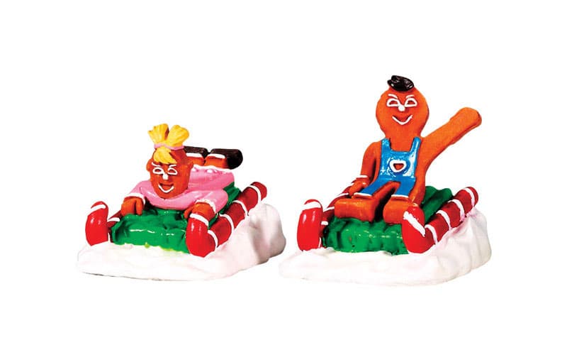 UPC 728162624680 product image for Lemax Sweet Sledding Porcelain Village Accessory Polyresin Multicolored 2 pk | upcitemdb.com