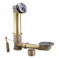 Keeney 1-1/2 in. D Chrome Brass Triplever Bath Drain