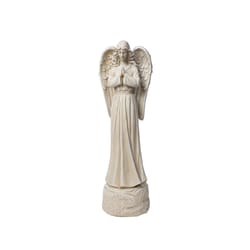 Infinity Cement White 26.38 in. Angel in Prayer Statue