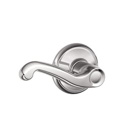 Schlage F Series Flair Bright Chrome Passage Lever 1-3/4 in.