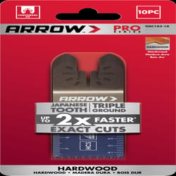 Arrow Pro 1-5/16 in. High Carbon Steel Semi-Circle Japanese Blade Hardwood 10 pc