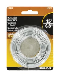 HILLMAN 175 ft. L Galvanized Steel 20 Ga. Wire