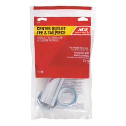 Ace 1-1/2 in. D Brass Center Outlet Tee and Tailpiece