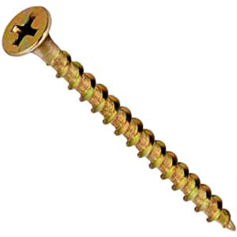 Chicago Screws, Flat Cap, Natural Brass, Solid Brass-LL (50 per bag),  Multiple Sizes 