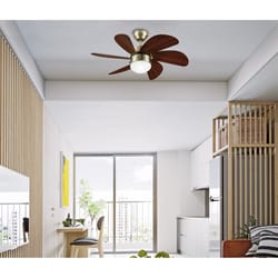 Westinghouse Turbo Swirl 30 in. Antique Brass Brown LED Indoor Ceiling Fan