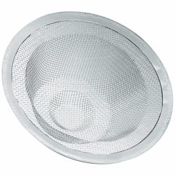 PlumbCraft 3-1/2 in. D Silver Stainless Steel Drain Strainer