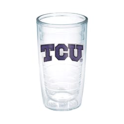 Tervis Collegiate 16 oz Clear BPA Free TCU Horned Frogs Tumbler