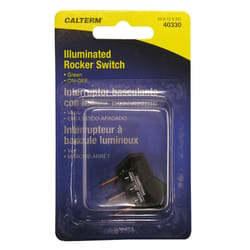 Calterm 20 amps Rocker Switch Green 1 pk