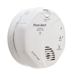 First Alert Hard-Wired w/Battery Back-up Photoelectric Smoke/Fire Detector 1 pk