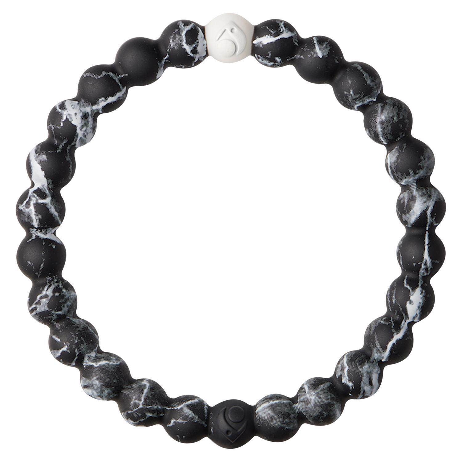 Lokai Unisex Marble Round Black Bracelet Silicone Water Resistant Size 6 Mfr 4354910077 Ace Hardware