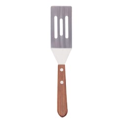 Harold Import Brown/Silver Stainless Steel/Wood Slotted Spatula 0.13 gal