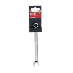 Ace Pro Series 7/16 in. X 7/16 in. SAE Combination Wrench 6.5 in. L 1 pc