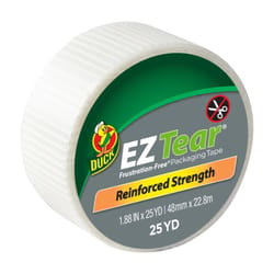 Duck EZ Tear 1.88 in. W X 25 yd L Reinforced Packaging Tape