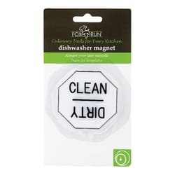 Fox Run White/Black Plastic Dishwasher Magnet