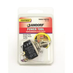 Jandorf 20 amps Double Pole Toggle Power Tool Switch Silver 1 pk