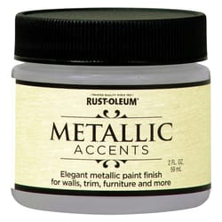 Rust-Oleum Metallic Accents Metallic White Pearl Water-Based Paint Exterior and Interior 2 oz