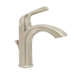 Huntington Brass Joy Satin Nickel Transitional Single-Handle Bathroom Sink Faucet 4 in.