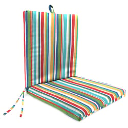 Jordan Manufacturing Multicolored Stripe Polyester Chair Cushion