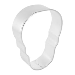 R&M International Corp International Corp 4 in. L Skull Cookie Cutter Silver 1 pc