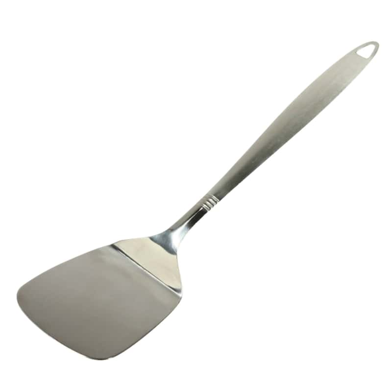 Extra-large Stainless Steel Wide Spatula Turner With Strong Wooden Handle -  Dishwasher Safe Pizza P