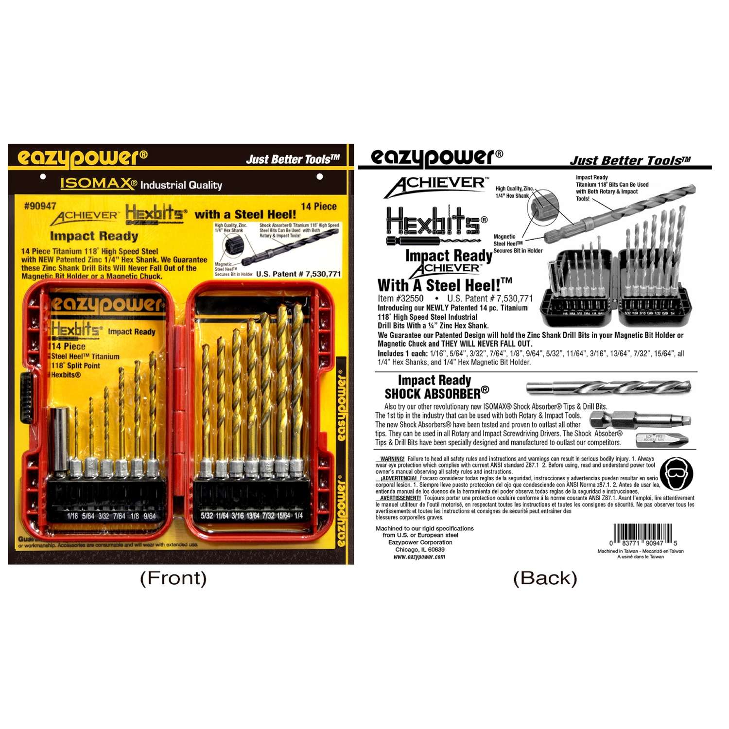 Eazypower Isomax Titanium HSS Impact Ready Drill Bit 14 pc Ace Hardware