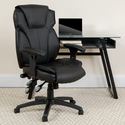 Flash Furniture Black Leather Office Chair