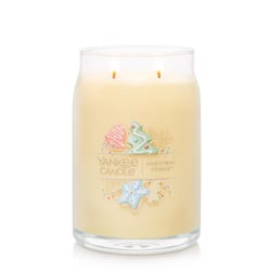 Yankee Candle Signature Yellow Christmas Cookie Scent Candle Jar 20 oz