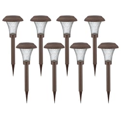 Living Accents Matte Solar Powered LED Pathway Light 8 pk