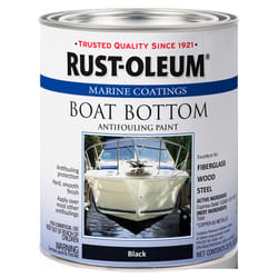 Rust-Oleum Marine Coatings Outdoor Flat Black Epoxy Antifouling Paint 1 qt