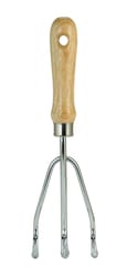 Ace 3 Tine Steel Hand Cultivator Wood Handle