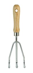 Ace 3 Tine Steel Hand Cultivator Wood Handle