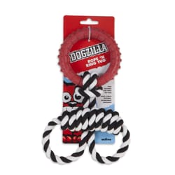 Dogzilla Multicolored Rope 'N Ring Tug Rubber Dog Toy Medium 1 pk