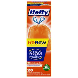 Hefty ReNew 13 gal No Scent Recycling Bags Drawstring 20 pk