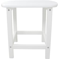 Hanover Square White All Weather Collection Side Table
