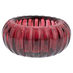 Karma 1 in. H Garnet Glass Twinkle Tealight