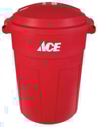 Ace 32 gal Plastic Garbage Can Lid Included