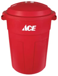 Ace 32 gal Plastic Garbage Can Lid Included