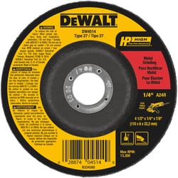 DeWalt High Performance 4.5 in. D X 7/8 in. Grinding Wheel
