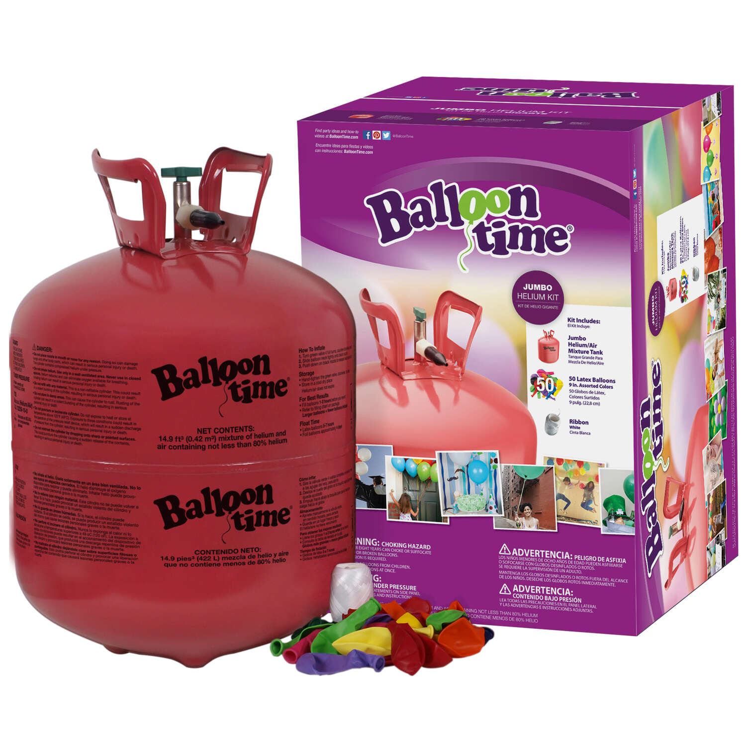 schotel tempo Valkuilen Balloon Time Jumbo Helium Tank Kit 1 pk - Ace Hardware