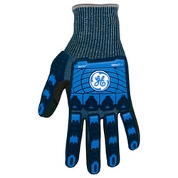 GE Work Gloves Black/Blue L 1 pk