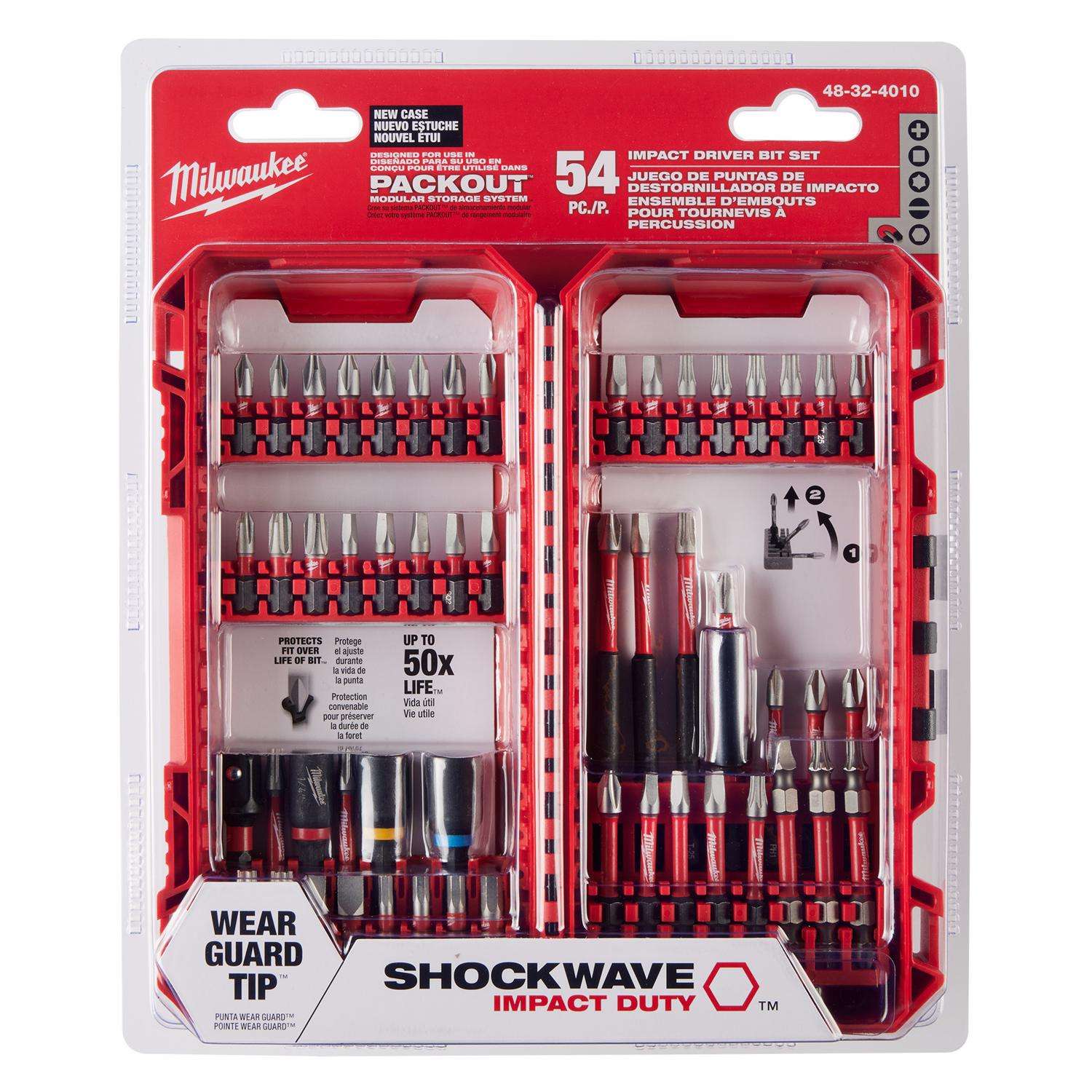 Milwaukee Shockwave Drill and Driver Bit Set Alloy Steel 54 pc Ace