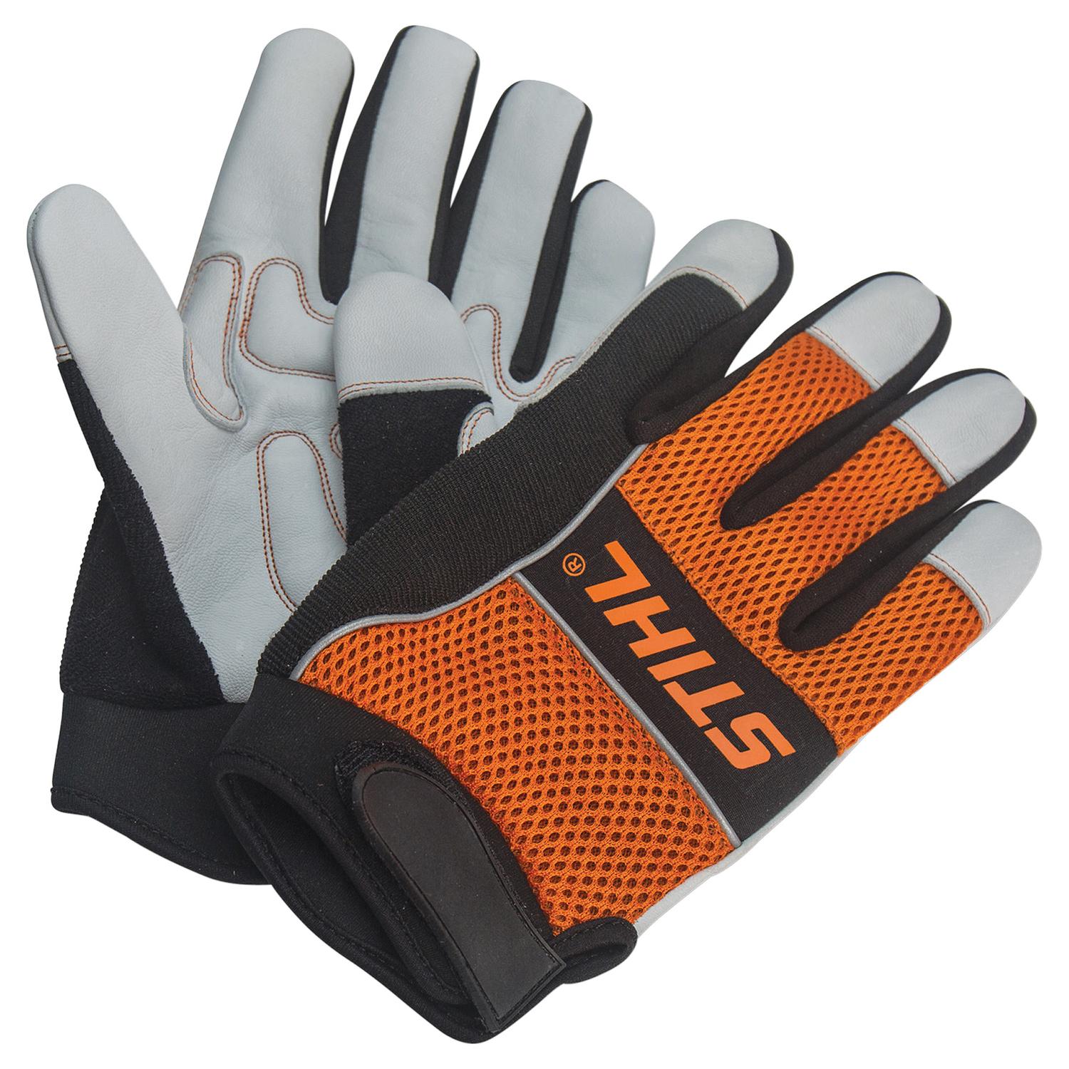 STIHL Meshback Gloves Orange/White M 1 pair Mfr# 70108841157
