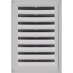 Builders Edge 12 in. W X 18 in. L Gray Copolymer Gable Vent