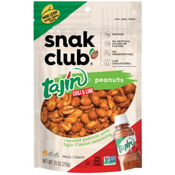 Snak Club Tajin Clasico Peanuts 7.5 oz Bagged