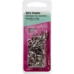 HILLMAN Anchor Wire No. 5 X 3/8 in. L Silver Aluminum Double Point Tacks 1 pk